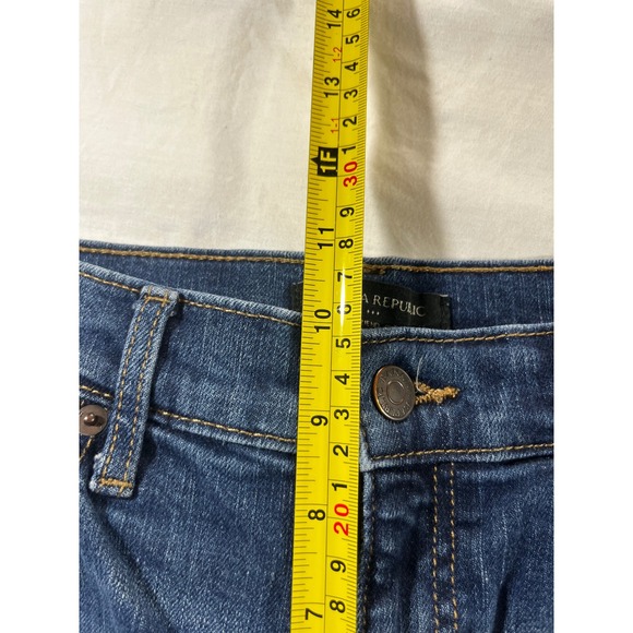 Banana Republic Girlfriend Jeans Dark Wash Blue Denim Women's Size 29/8 - Picture 7 of 9